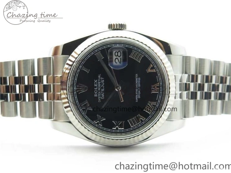 Dial Bracelet Markers Edition SH3135 116234 Roman on Black DateJust SS Jubilee 1:1 36 904L Steel Best ARF V3 0117